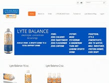 Tablet Screenshot of lytebalance.com